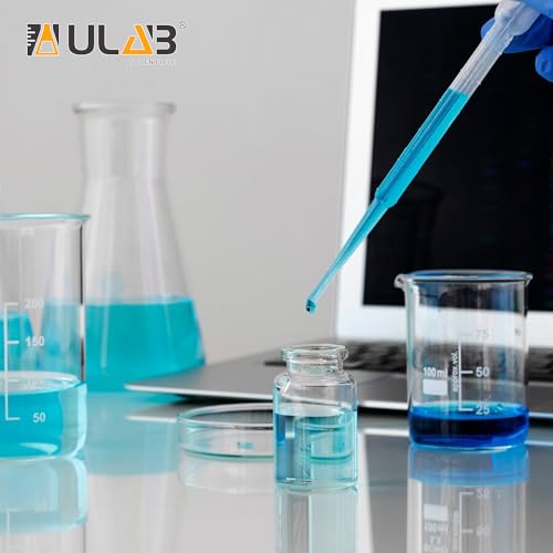 ULAB 100 Pcs Sterile Transfer Pipettes, Individual Peel-Pack, Vol. 3ml, 0.25ml Graduation Interval, 140mm Long, Low-Density Polyethylene Material, UTP1015 - style: Vol.3ml, 100pcs, Individual Peel-Pack