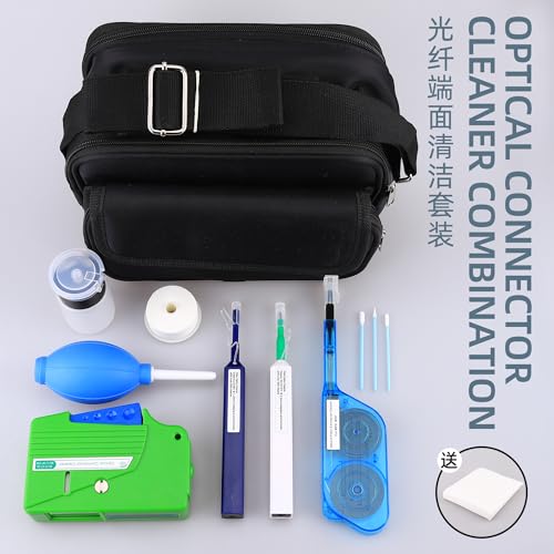 Fiber Optic Cleaning Kit with Cleaning Box 1.25MM/2.5MM/MPO Cleaning Pens Soft tip Silicone Blower Pump dust Collector for SC/LC/FC Connections - size: 1PCS, style: Cleaning kit No.3