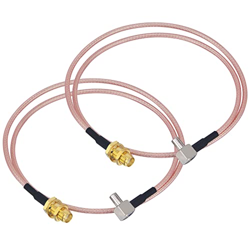 SMA Female to TS9 Male 90 Degree RG316 Cable 19.68in - size: SMA Female to TS9 Male 90 Degree Cable
