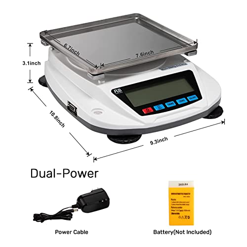 FLB Lab Scale 5000g 0.01g Digital Analytical Balance Top Loading Scale - style: 5000g x 0.01g With Calibration Weights