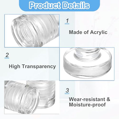uxcell 4Pcs Sign Standoff Screws, 1/2" x 15/16" Acrylic Wall Standoff Mount Hardware Advertising Glass Standoff Nail Acrylic Nail for Hanging Acrylic Picture Frame Panel Sign - size: 1/2" x 15/16"