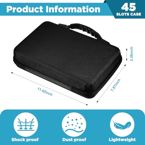 Teenyyou 45 Slots Peptide Case for Fridge Fits Standard 10ml Vials - color: Black, size: 45 Slots, style: Solid