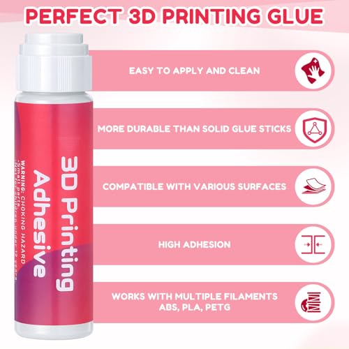 3 Pack 3D Printer Heated Bed Adhesive, Hot Bed Glue, Red Sticker - style: Red Sticker