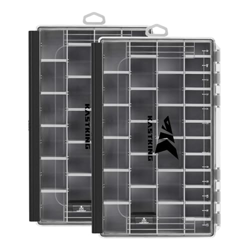 KastKing HyperSeal Waterproof Tackle Box, 3700 2 Packs, Black - color: Black, size: 3700(2 Pack)