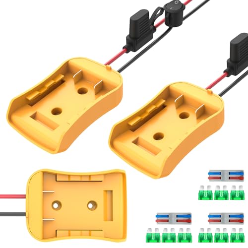 Kzreect 3 Pack for Power Wheel Adapter Compatible with Dewalt 20V Battery - size: 3 Pack