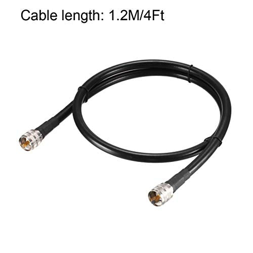 uxcell UHF Male PL-259 to UHF Male PL-259 Low Loss RG213 Coax Jumper Cable 1.2M/4Ft - size: 4 Feet