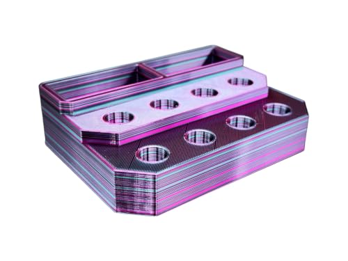 Slide Stand-14mm Eight Spaces with Segmented Storage (Electric Opal) - color: Electric Opal