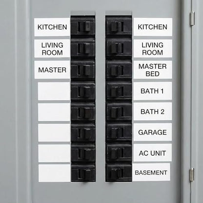 1 Pack Compatible with Brady M21-500-595-WT Label, Black/White, 0.5" x 21' - color: Black-on-white, size: 0.5" X 21'