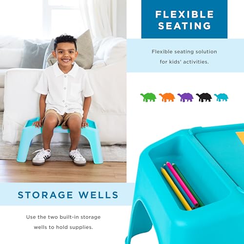 LAPGEAR Turtle Table Kids Activity Lap Desk – Assorted Brights, 8-Pack - color: Assorted, size: Pack of 8