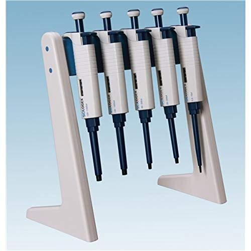 SCILOGEX Linear Pipettor Stand – Holds Up to 6 Pipettors – Space-Saving Laboratory Organizer – Durable & Lightweight Pipette Holder