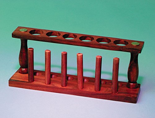 United Scientific TTHW01 United Scientific TTHW01 6-Place Wooden Test Tube Rack, milliliters, Degree C, Wood,