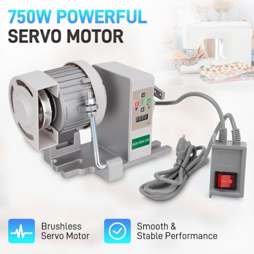 JURPLIX Servo Motor Sewing Machine 750W AC110V 1HP Brushless