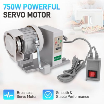 JURPLIX Servo Motor Sewing Machine 750W AC110V 1HP Brushless