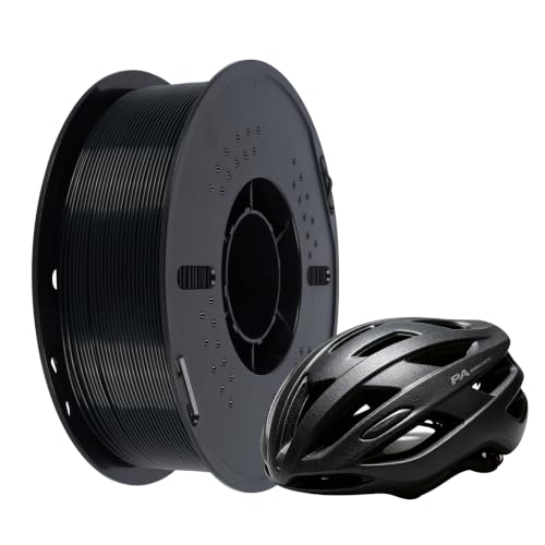 Kingroon PA6 Nylon 3D Printer Filament 1.75mm, 1kg Black Filament, High Strength Filament for Engineering Parts, Dimensional Accuracy +/- 0.02mm - color: 1kg Black, size: Nylon