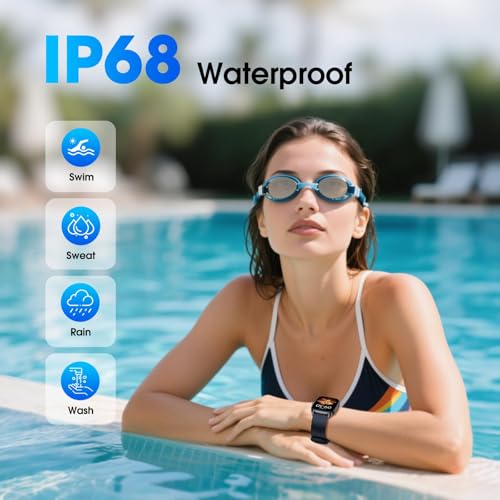 Pedometer Watch Senior Friendly No App No Phone Required, Step Counter - color: Blue