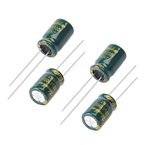 20Pcs Electrolytic Capacitor 22uF 100V with Aluminum Radial Leads, 8x12mm - size: 22uF 100V 8x12mm