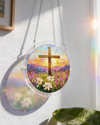 KaayeeWood Acrylic Suncatcher Puzzle, Garden of Holy Light-7.4 in - color: Garden of Holy Light, size: 7.4 in