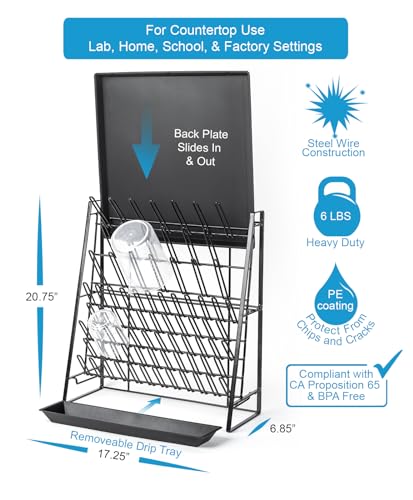 Inevibe Drying Rack Stand for Lab Glassware and Bottles