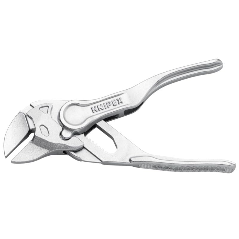 KNIPEX Tools 86 04 100 Pliers Wrench XS, 4", Silver - size: 4-Inch, style: Wrench