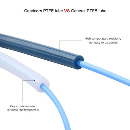 Capricorn Bowden PTFE Tubing 1M XS Series 1.75MM w/ 4pcs Fittings & Cutter - size: 1 Meter