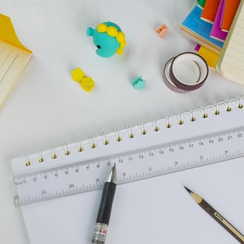 30 Pack Clear Rulers for Classroom, Bulk 12 Inch Ruler Set for Students