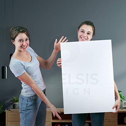 White Foam Board 12 x 16 – 10 Pack, 3/16" (5mm) Thick Foam Core Poster Board Sheets for Art, Crafts, Vision Board, School Projects, Presentations & Signs - size: 12 x 16 inch