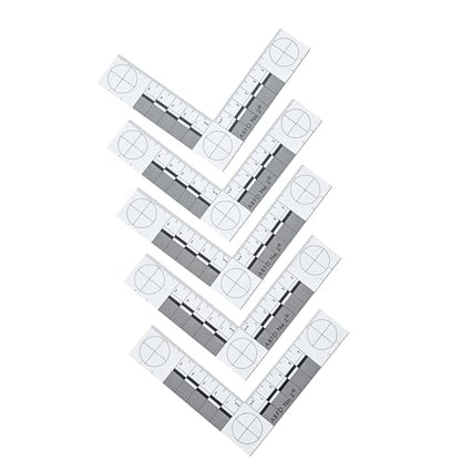 Crime Scene Number 2 Photomacrographic Scale, Metric - 5 Pack - for Bitemark Measurement and Photography - L-Shape