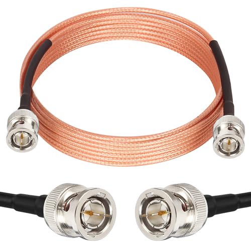 XRDS -RF SDI Cable 10ft, Flexible 3G HD-SDI Cables, BNC to BNC Video Cable 75 Ohm RG179 Extension Cable for 4K 1080P 3G-SDI Camera Monitor Vedio Recorder HDMI Converter - color: Brown, size: 10 FT