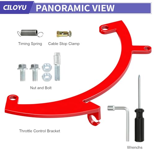 Throttle Linkage Kit Compatible with Predator 79 154F Engine CT100U - color: Red