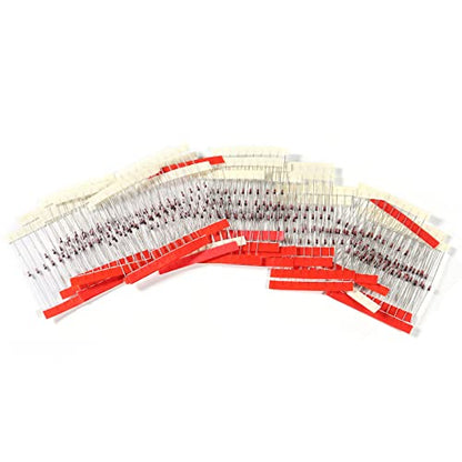 27 Value 270pcs 1/2W Zener Diodes Assortment Kit 2.4V 2.7V 3.0V 3.3V 3.6V 3.9V 4.3V 4.7V 5.1V 5.6V 6.2V 6.8V 7.5V 8.2V 9.1V 10V 12V 13V 15V 16V 18V 20V 22V 24V 27V 30V 33V - style: 270pcs
