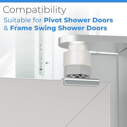 Glass Shower Door Pivot Repair Kit with Stainless Steel Pivot Pin - size: Standard Size