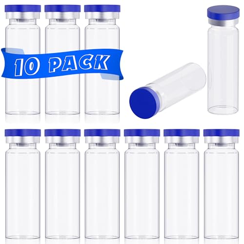 20mL Vials for Injections with Self-Healing Injection Port and Sealed Cap - size: 20ml