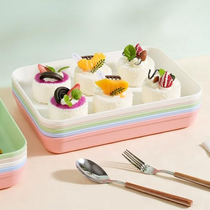 Lyellfe 15 Pack Plastic Art Trays, Deep Activity Sand Serving Trays