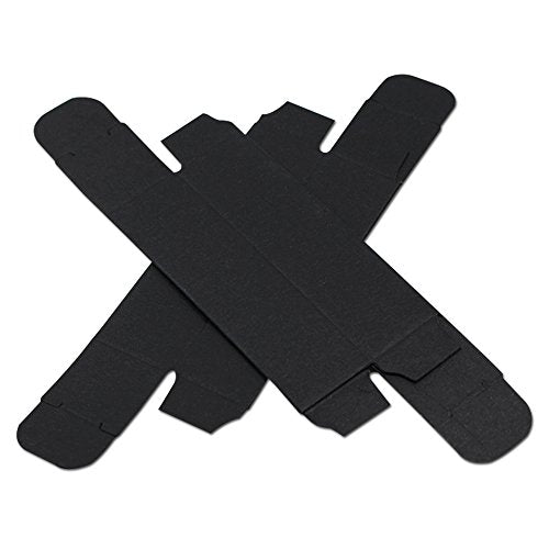 50 Pack Mini 0.78x0.78x3.34 inch Rectangle Black Boxes Kraft Paper DIY Lipstick Beauty Accessories Essence Oil Lipstick Bottle Packaging Gift Makeup Organzier Tube Storage