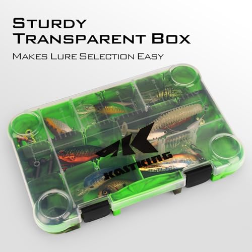 KastKing Utility Tackle Boxes, 3600 and 3700 Fishing Tackle Trays - color: Green Camouflage, size: 3600(4Pack)