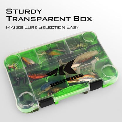 KastKing Utility Tackle Boxes, 3600 and 3700 Fishing Tackle Trays - color: Green Camouflage, size: 3600(4Pack)
