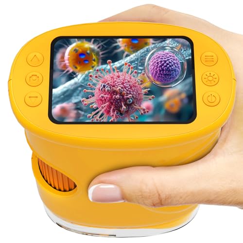 1000X Handheld Digital Microscope for Kids, STEM Educational Toys - color: Orange