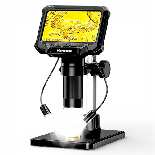 4.3" LCD Digital Coin Microscope with 2 Side Lights
