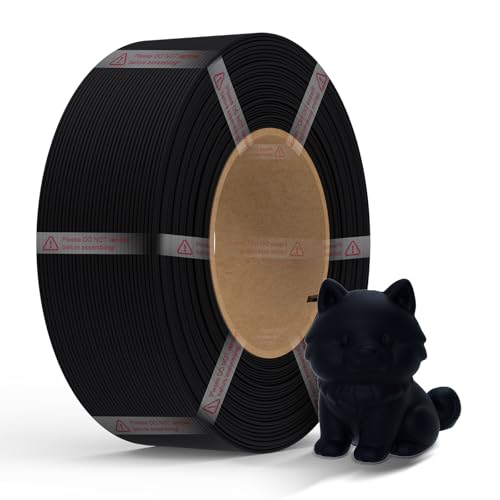 NextShapes Matte PETG Filament Refill 1.75mm 3D Printer Filament,Black 1KG - color: Black