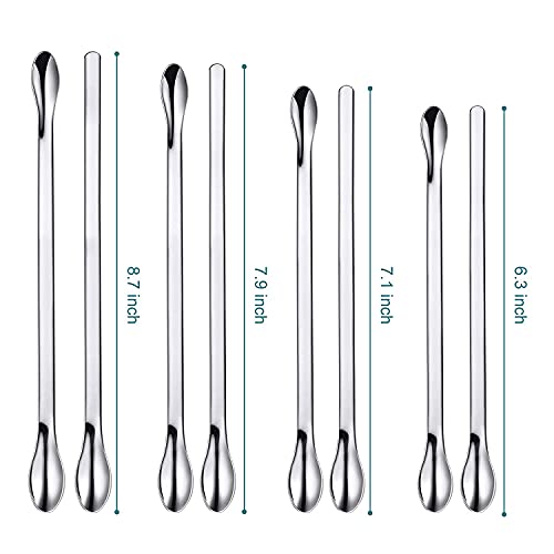 25Pcs Stainless Steel Lab Spatula Set, Tiny Spoons, Lab Spoons & Mini Scoop