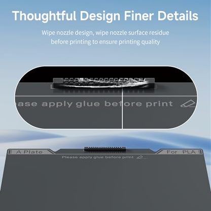 Official Creality K1C Build Plate 235x235mm Original Smooth PEI Sheet with Nozzle Cleaner Flexible Spring Steel Magnetic Platform Plate for K1/K1C/Ender 3/3 V2/3 V3/3 V3 KE/3 V3 SE/3 Neo/3 V2 Neo - style: K1C Smooth