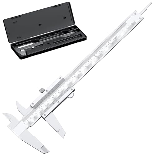 HDLNKAK 6 inch/150mm Vernier Caliper Measuring Tool, 6" Non Digital Caliper - color: Silver