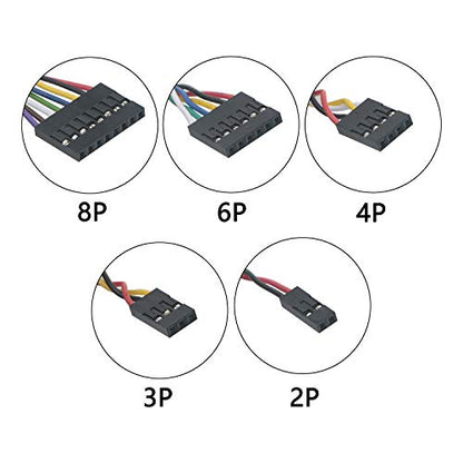 20Pcs 6Pins 20cm Dupont Line 2.54mm Pitch