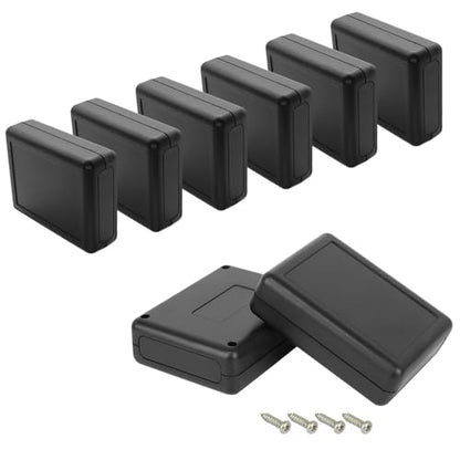 Project Box 8 Pieces Electrical Box Small Junction Box ABS Plastic Enclosure Power Electronic Case Black 3.5" x 2.8" x 1.1"(90 x 70 x 28mm) - color: Black, size: 3.5" x 2.8" x 1.1"