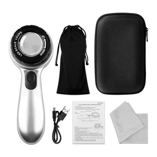 30x LED Dermatoscope Rechargeable Clarity 4 Modes Skin Scalp Hair