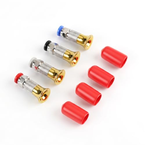 Replacement Filament Dry-Box Feed for 3D-Printing: 4PCS 4mm PTFE Tube Coupler M6 Thread Pneumatic Straight Compatible with Bambu-Lab/Crealiity and All Other 3D Printer Parts