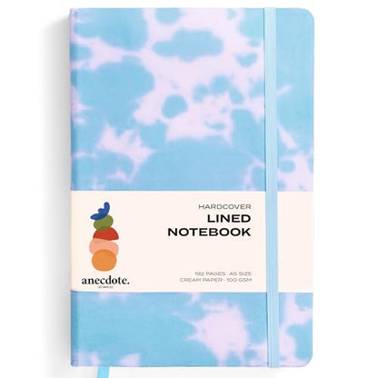 Anecdote Lined Journal Notebook,192 Pages, A5 size: 8.3" x 5.4"| Hardcover - color: Tie Dye, size: 8.3" x 5.4"