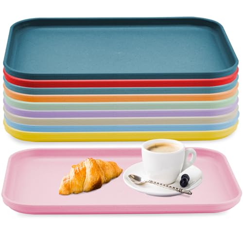 Plastic Art Trays,10-Pack Large Plastic Art Trays (14.9 x 10.6in),Stackable Activity Tray Crafts Organizer Tray Serving Tray Jewelry Tray for DIY Projects, Painting, Beads, Organizing Supply - size: 15 x 10.6 Inches