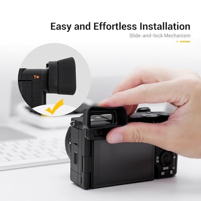 Kiwifotos Long Soft FDA-EP20 Eyecup Eye Cup Eyepiece for Sony A6700 Camera - size: Sony FDA-EP20 Replacement