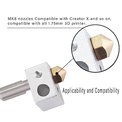 MK10 Nozzles 24 pcs 3D Printer Extruders Brass Nozzles - size: MK10 Brass, style: Kit: Various Nozzles